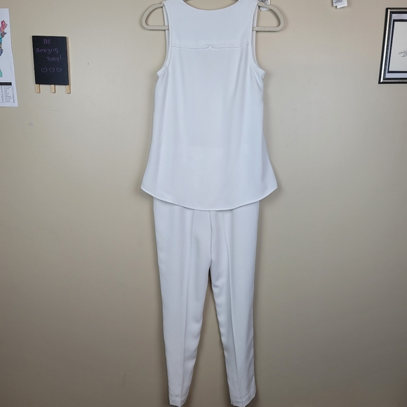 Trina Turk Banning Crepe White Jumpsuit size 0 - Picture 9 of 11